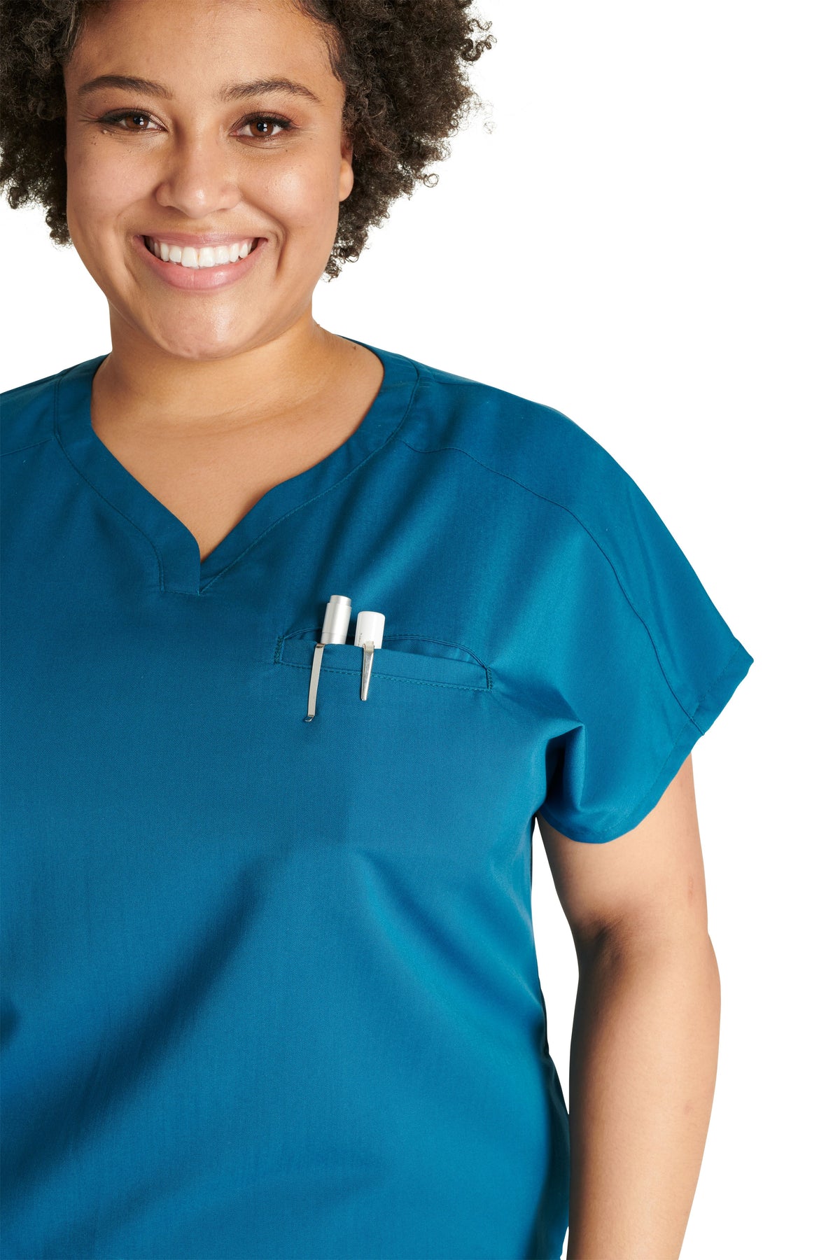 Atmos by Cherokee Women's V-Neck Dolman Sleeve Scrub Top