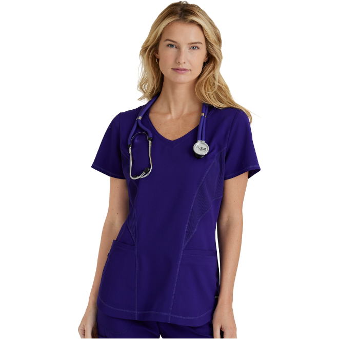 Grey's Anatomy by Barco Carly 3-pocket Sport Neck Top