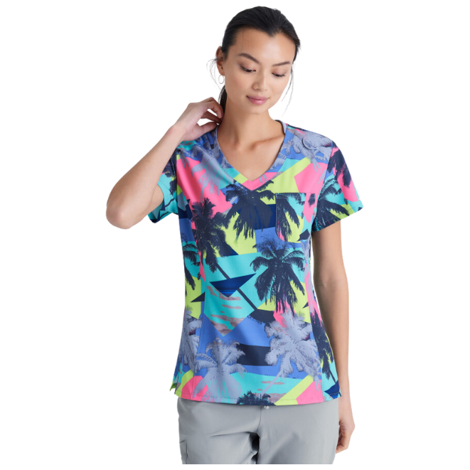 Skechers by Barco V-neck Tuck In Top