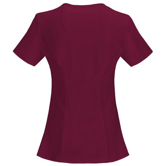 Cherokee Infinity Mock Wrap V-neck Top