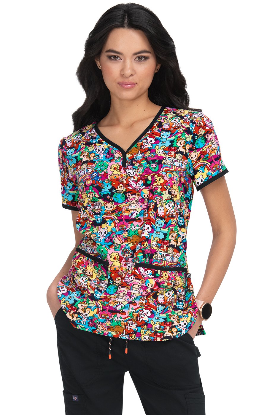 tokidoki by koi Stay Groovy Eve Top