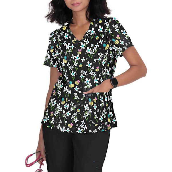 koi Basics Leslie Print Top