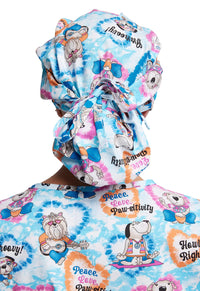 Dickies by Cherokee Hippie Hounds Bouffant Scrub Cap