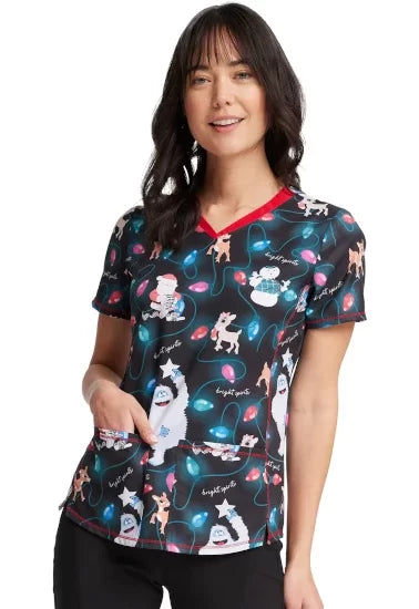 Cherokee Bright Spirits Rudolph the Red Nose Reindeer Top