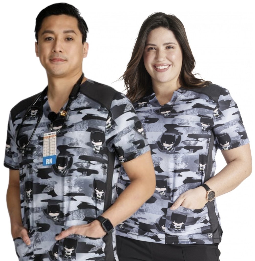 Tooniforms by Cherokee Unisex Batman Top