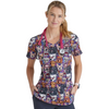 Skecher's by Barco Women's V-Neck Print Top