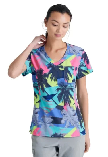 Skechers by Barco V-neck Tuck In Top