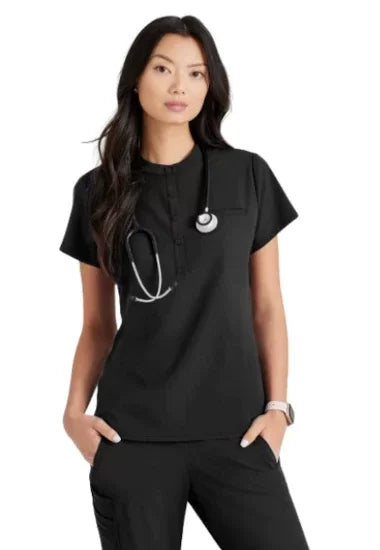 Unify  4-Pkt Henley Scrub Top BUT163