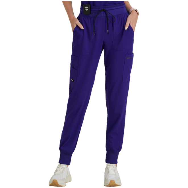 Grey's Anatomy by Barco Carly 7-pocket Rib Trim Jogger