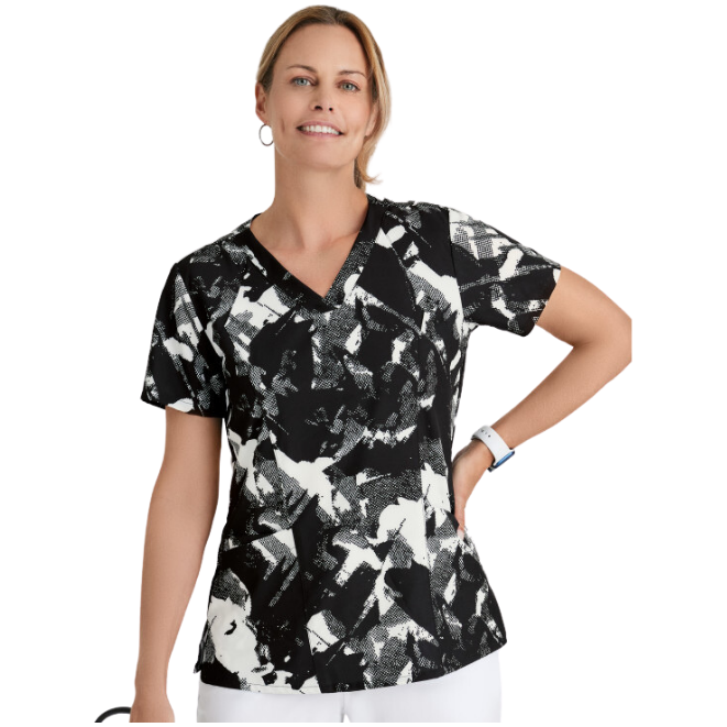 Barco One 4-pkt Printed V-Neck Top